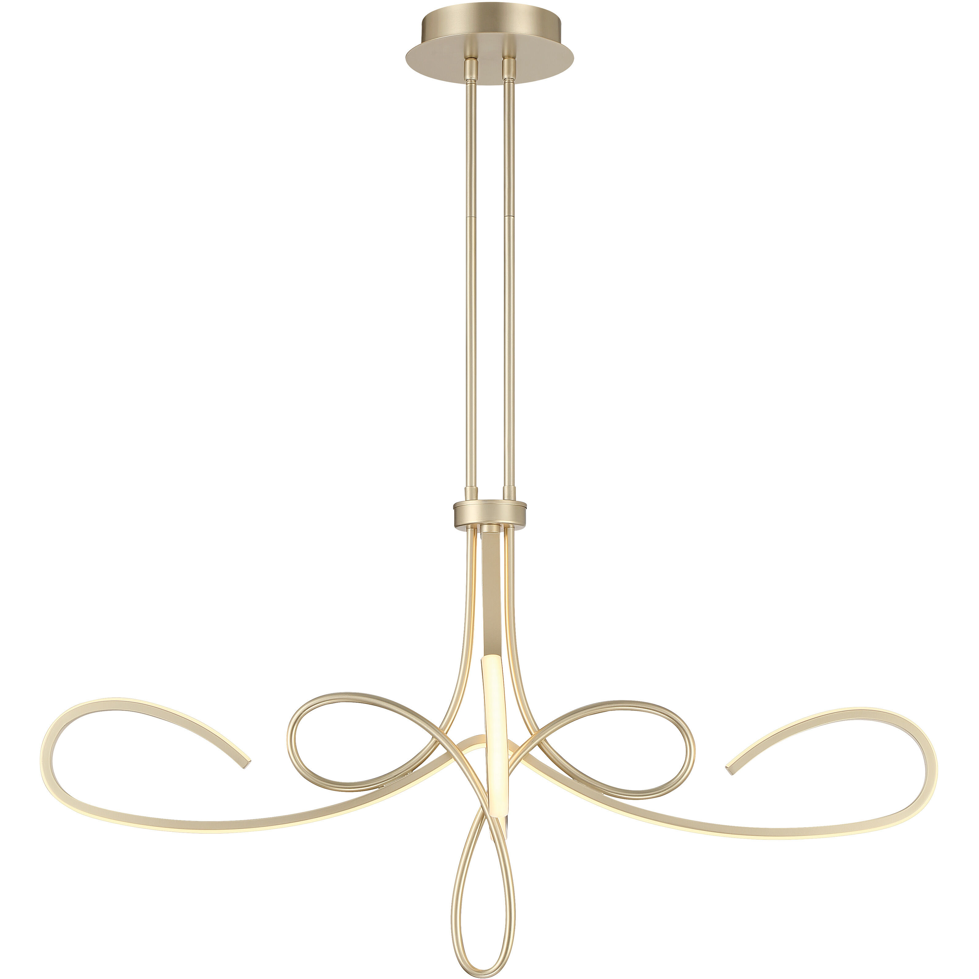 Astor LED 38 inch Soft Gold Chandelier Ceiling Light