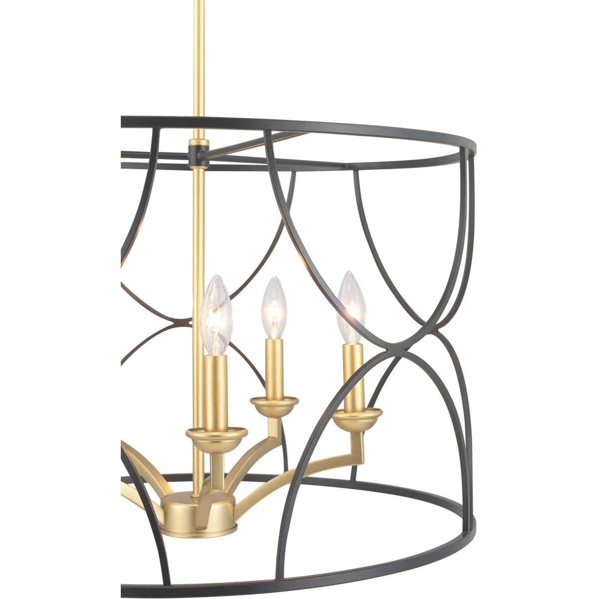 Landree 5 Light 23 inch Matte Black Chandelier Ceiling Light