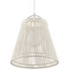 Parnell 1 Light 24 inch Gesso White Pendant Ceiling Light, Medium