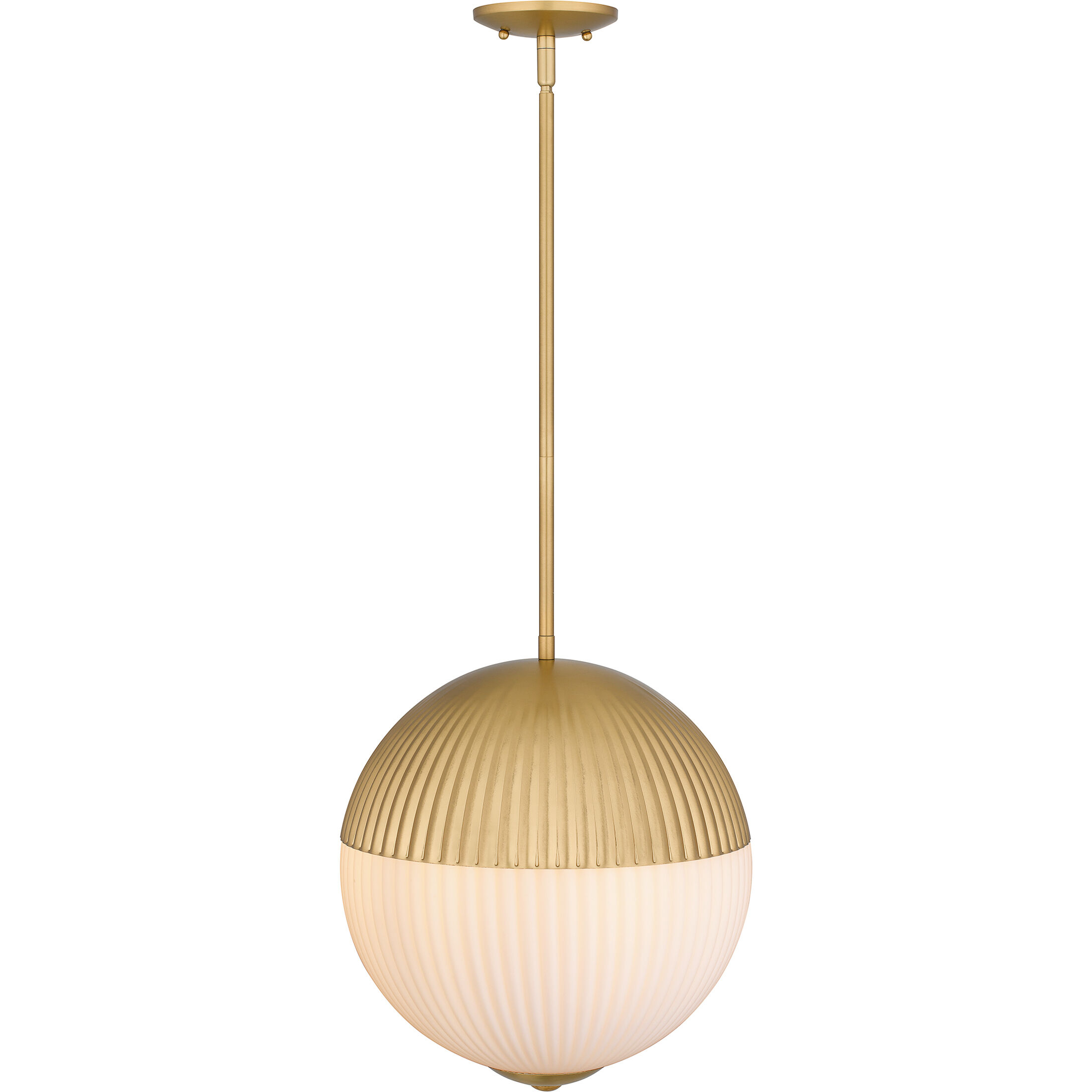 Mia 2 Light 14 inch Brushed Gold Pendant Ceiling Light