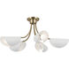 Arcus LED 29.25 inch Champagne Bronze with White Convertible Chandelier Ceiling Light