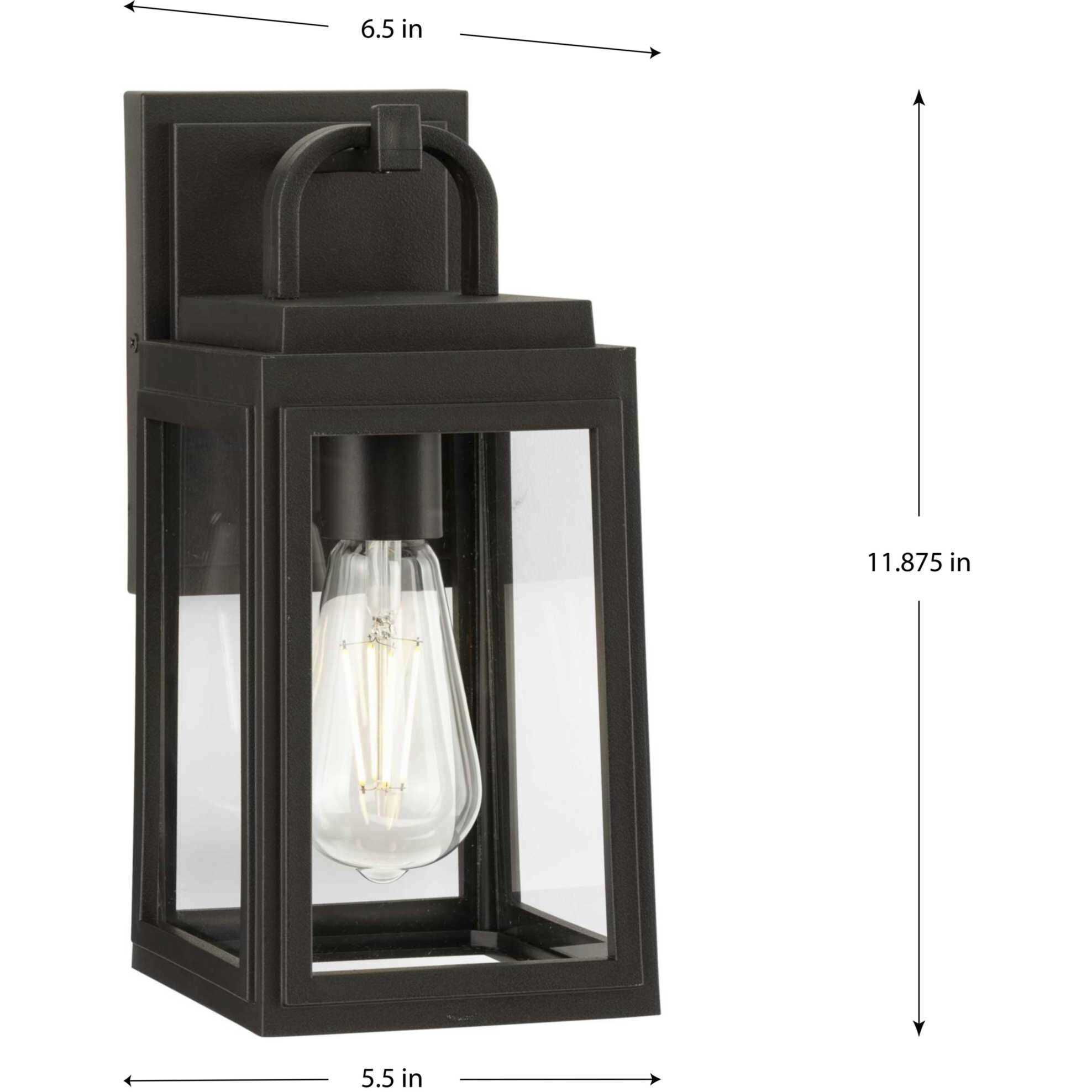 Grandbury 1 Light 12 inch Antique Bronze Outdoor Wall Lantern