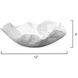 Peony 13 X 4 inch Bowl in White Ceramic