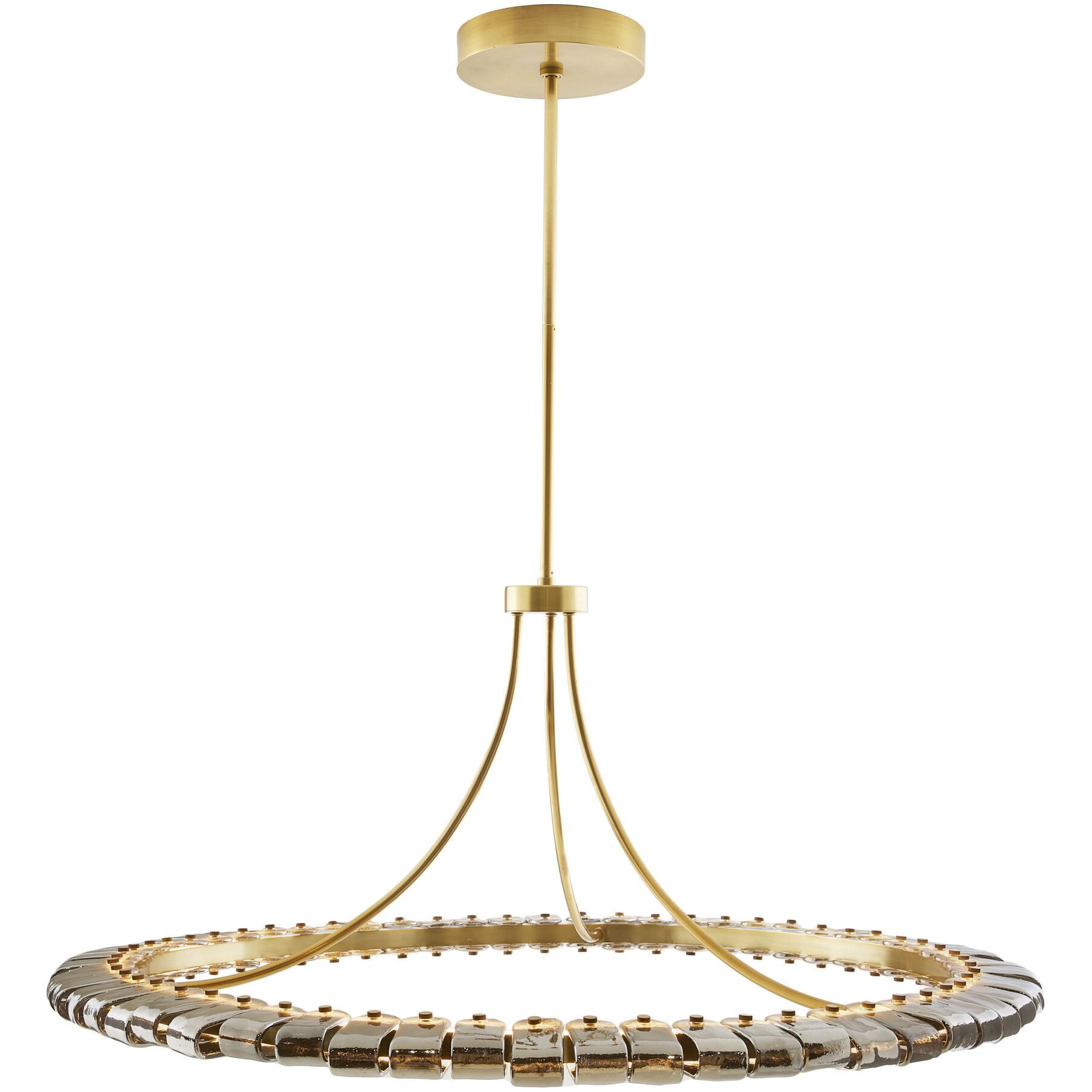 Santorini 1 Light 44 inch Blue Smoke Luster Chandelier Ceiling Light