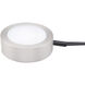 Line Voltage Puck Light LED Brushed Nickel Button Light, WAC Limited