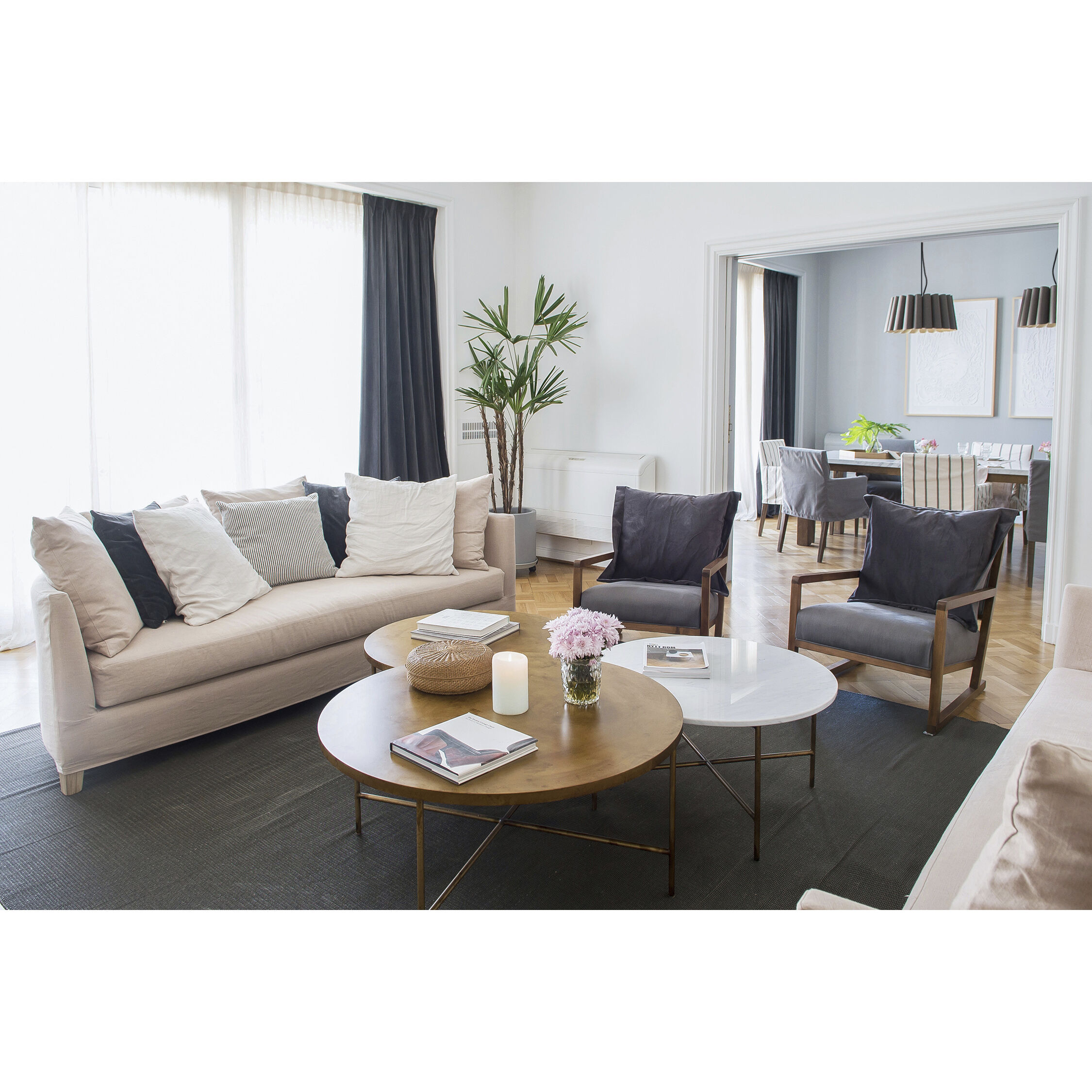 Renata 1 Light 22 inch Black Pendant Ceiling Light in Grey Oak/Ash, WEP Collection