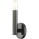 Copenhagen 1 Light 5.13 inch Black Chrome ADA Wall Sconce Wall Light, Single