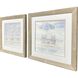 Peaceful Poolside Blue and Beige and White Framed Art, Propac