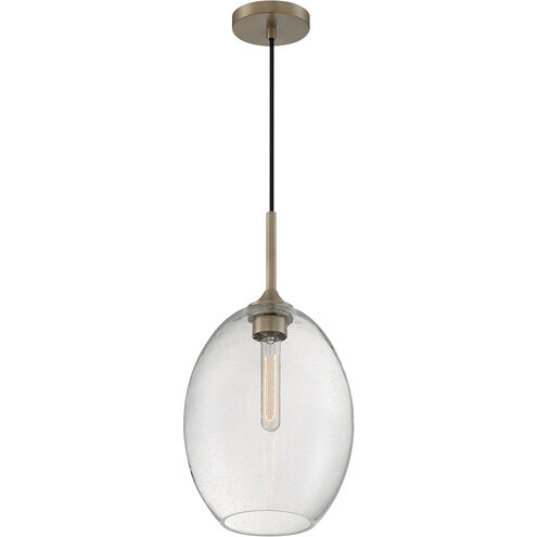Aria 1 Light 10 inch Burnished Brass Pendant Ceiling Light