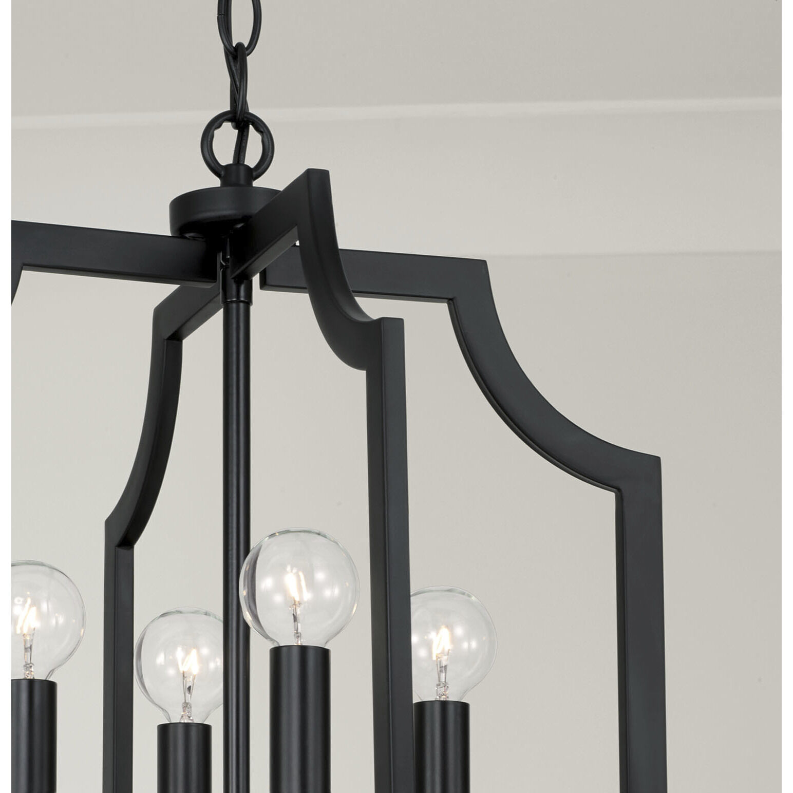 Courtney 4 Light 16 inch Matte Black Foyer Ceiling Light