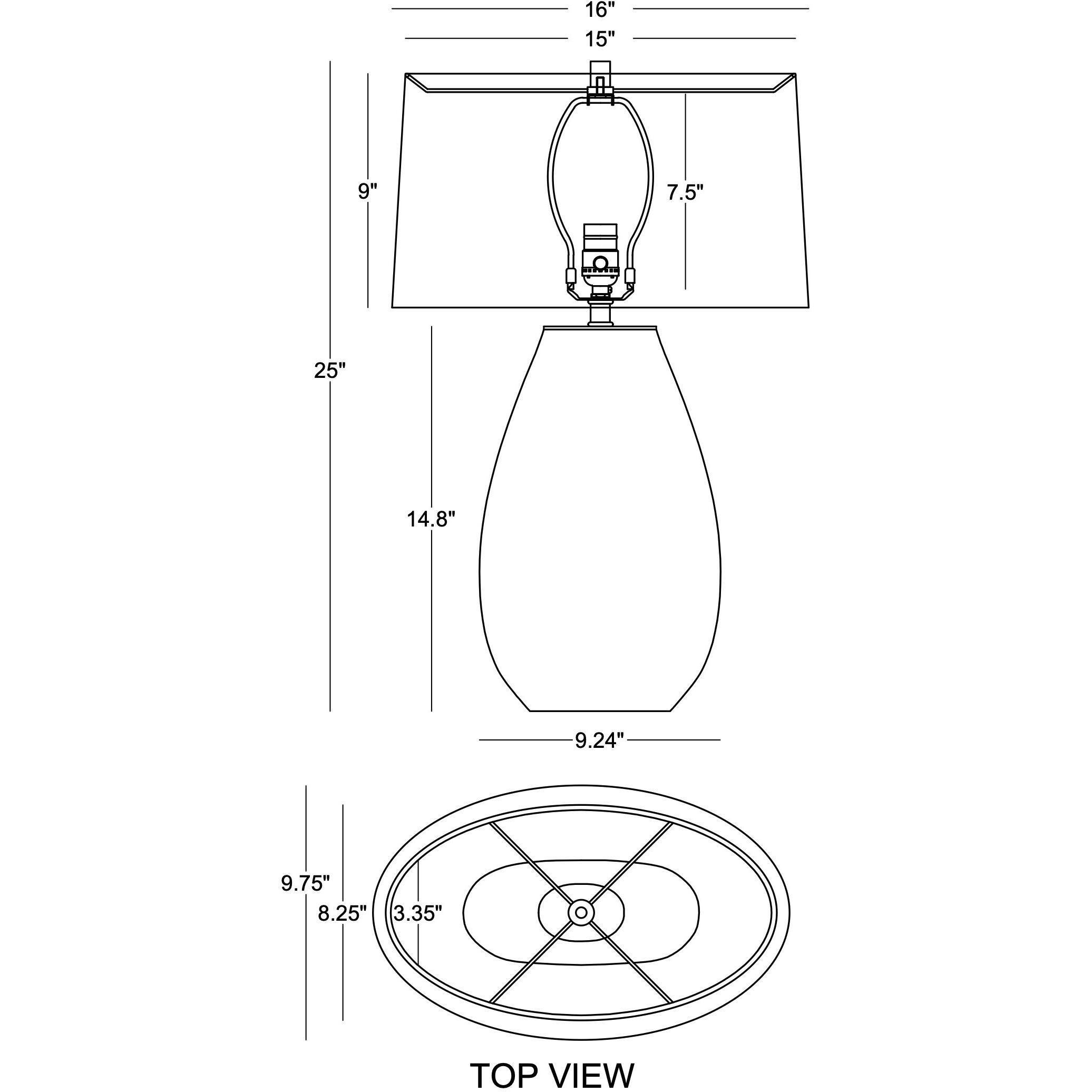 James 25.75 inch 150.00 watt Grey Table Lamp Portable Light