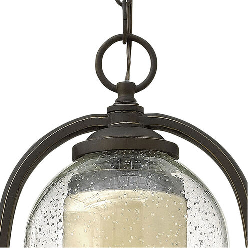 Quincy LED 9 inch Oil Rubbed Bronze Outdoor Hanging Light