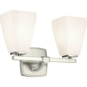 Marant 2 Light 14.25 inch Brushed Nickel Vanity Light Wall Light