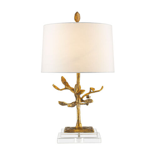 Audubon Park 28 inch 100.00 watt Distressed Gold Table Lamp Portable Light, Gilded Nola