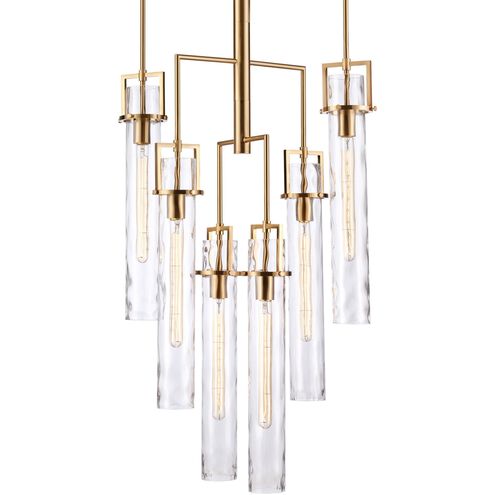 Jayden 6 Light 24.25 inch Lacquered Gold Chandelier Ceiling Light
