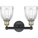 Brookfield 2 Light 14.75 inch Black Antique Brass Bath Vanity Light Wall Light in Clear