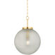 Falls Mills 1 Light 20 inch Aged Brass Pendant Ceiling Light