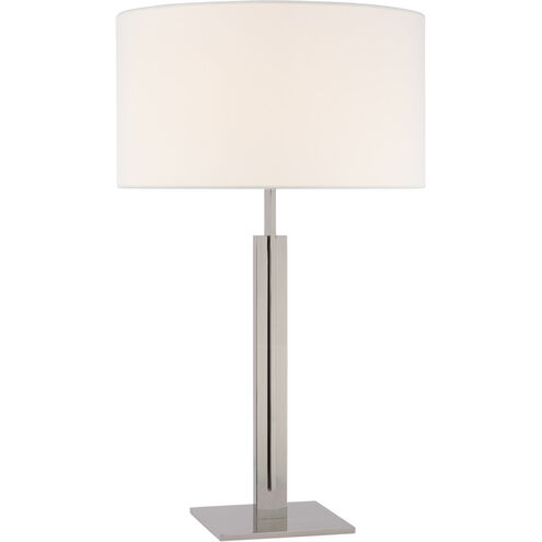 Ian K. Fowler Serre 30 inch 15 watt Polished Nickel Table Lamp Portable Light, Large