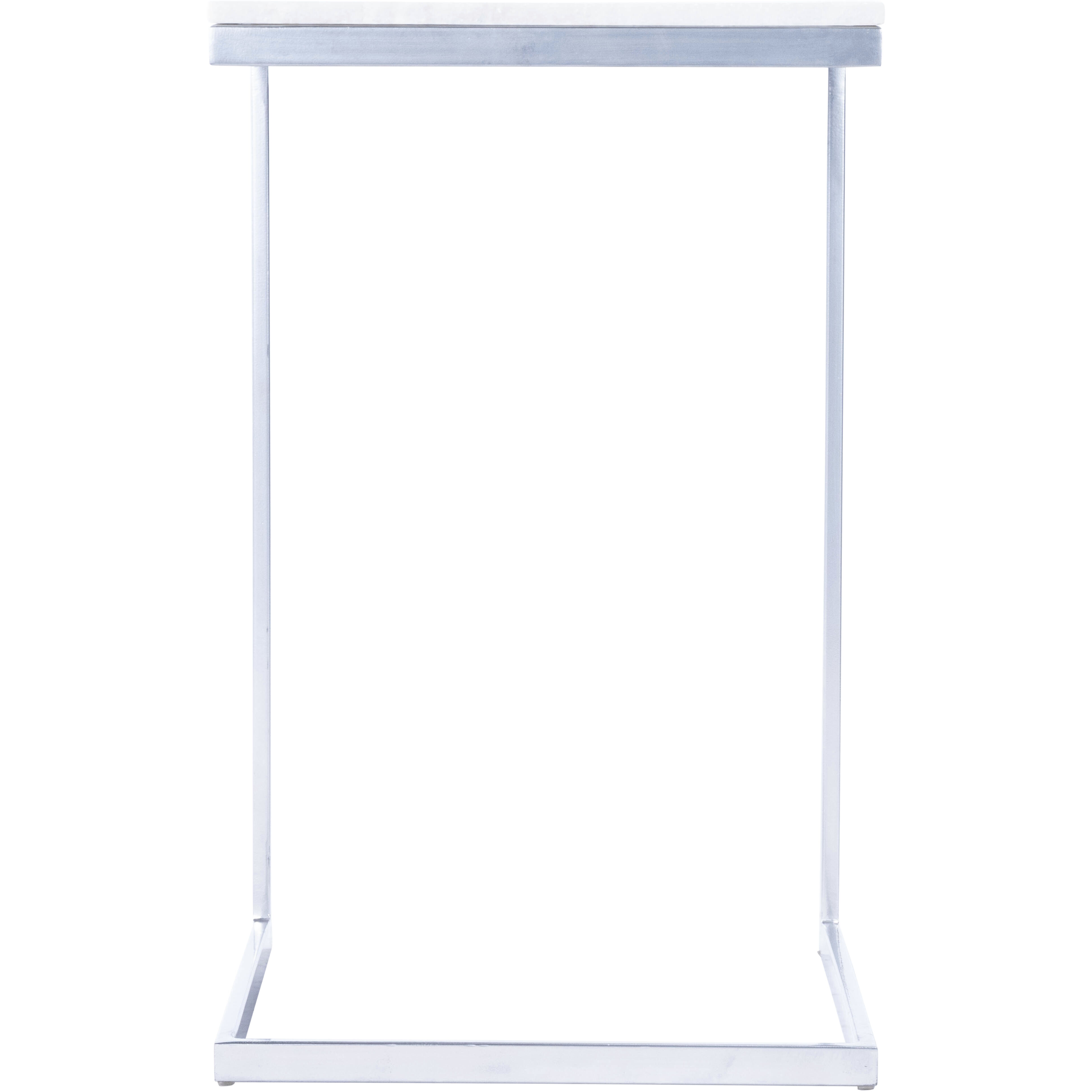 Butler Loft Lawler Nickel Metal & Marble 24 X 14 inch Nickel Accent Table