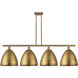 Ballston Dome LED 50.25 inch Brushed Brass Island Light Ceiling Light