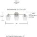 Beau 3 Light 24 inch Brushed Nickel Vanity Light Wall Light