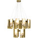 Canada LED 31.5 inch Satin Brass Chandelier Ceiling Light