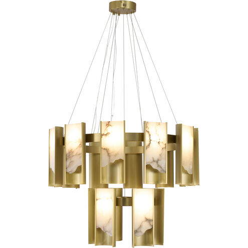 Canada LED 31.5 inch Satin Brass Chandelier Ceiling Light