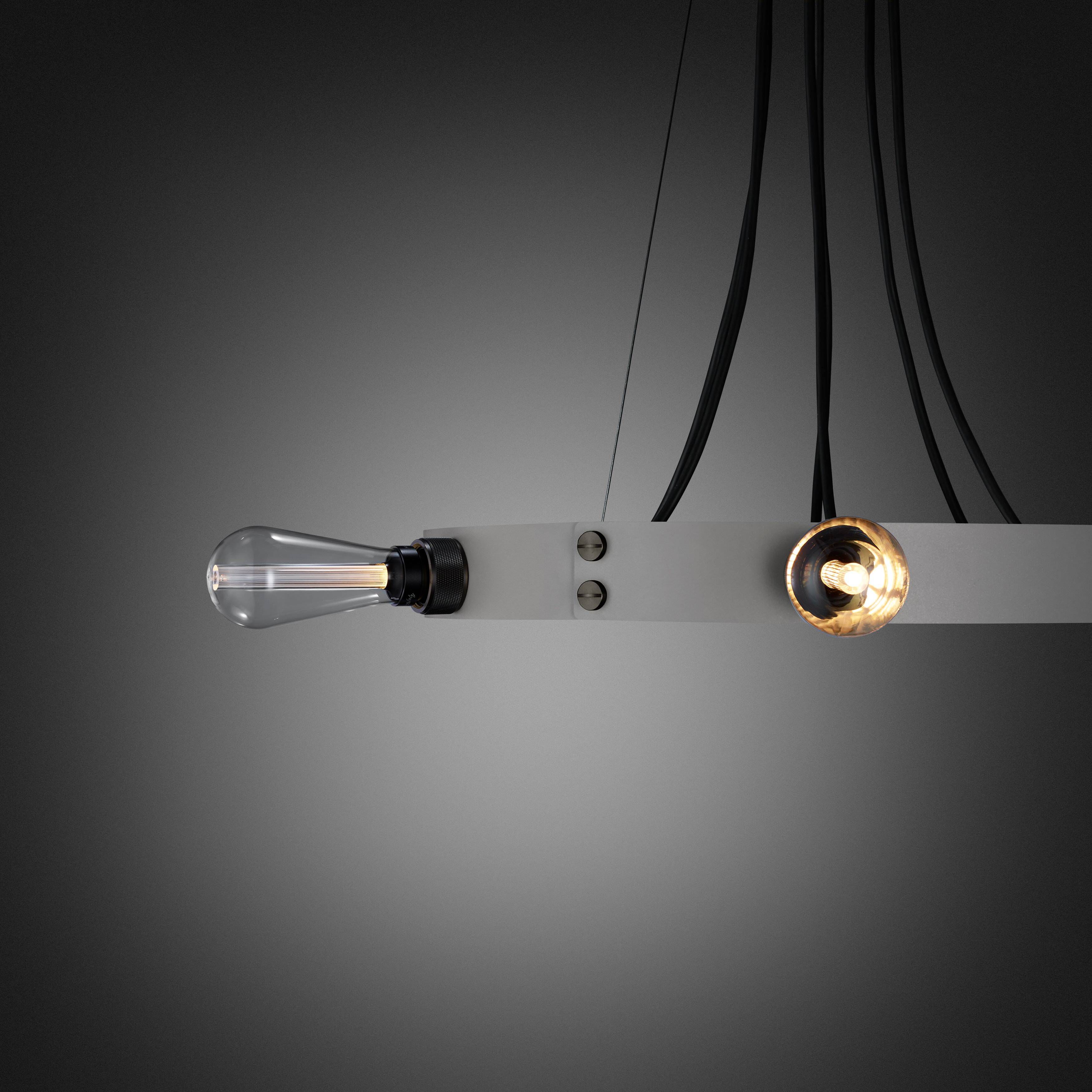 Hero LED 31.5 inch Stone / Smoked Bronze Chandelier Ceiling Light