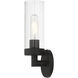 Ludlow 1 Light 4 inch Black ADA Single Sconce Wall Light, Single