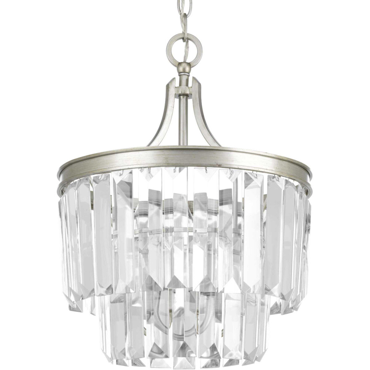 Palermo 3 Light 13 inch Silver Ridge Semi-Flush Mount Convertible Ceiling Light, Design Series
