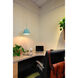 Classic 1 Light 9.6 inch Matte Chrome Large Pendant Ceiling Light in Canary Yellow