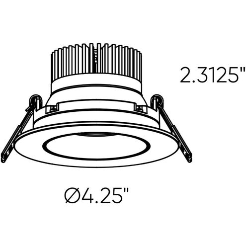 Revolve Pro Matt Black Recessed Light