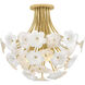 Marianne 4 Light 22 inch Deluxe Gold Semi-Flush Mount Ceiling Light