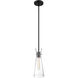 Bahari 1 Light 4 inch Black Pendant Ceiling Light