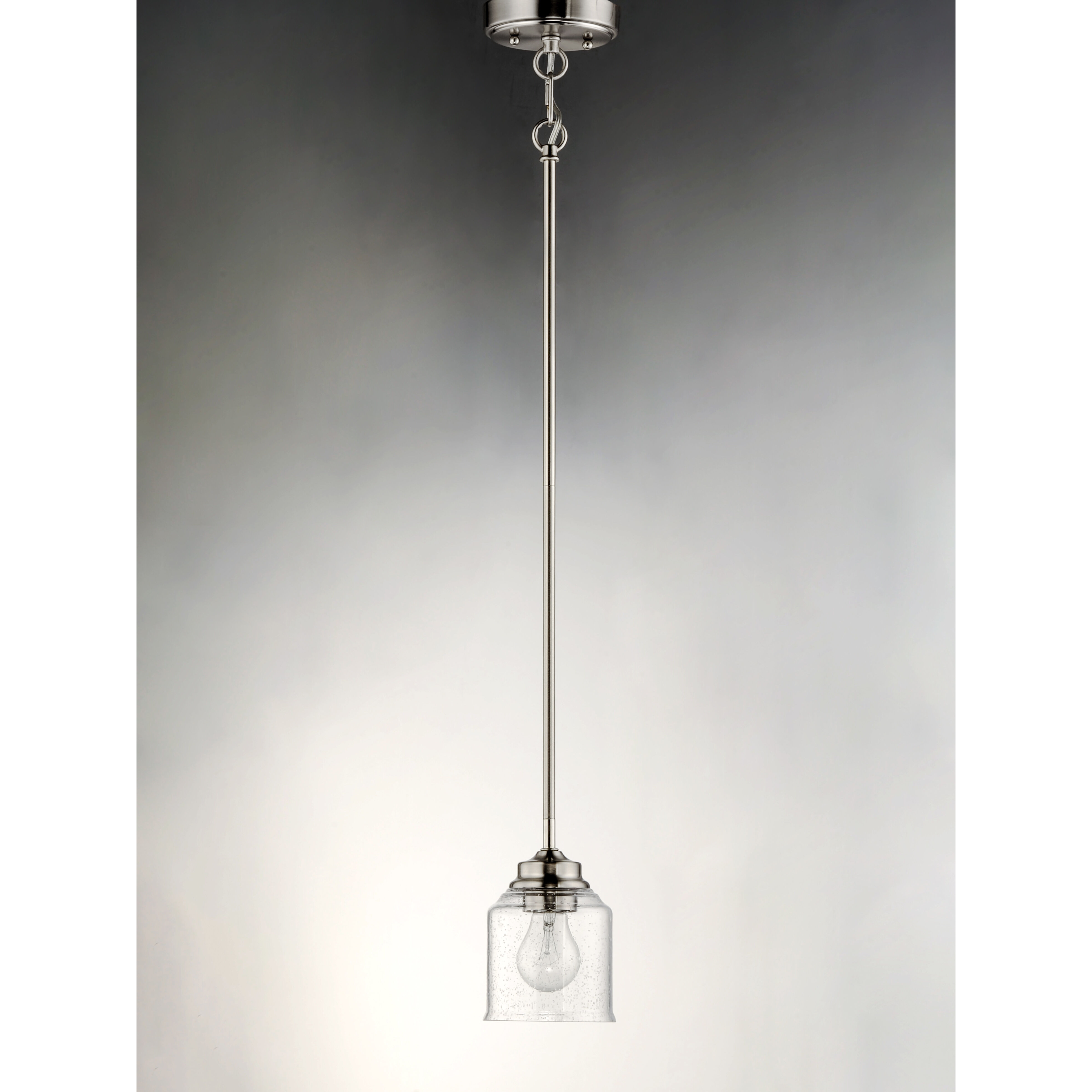 Acadia 1 Light 5 inch Satin Nickel Single Pendant Ceiling Light