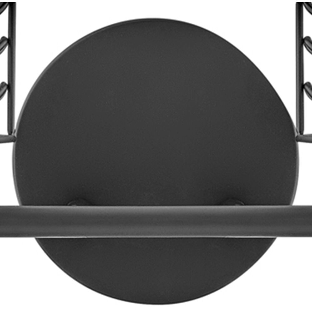 Della 2 Light 14.5 inch Black Vanity Light Wall Light