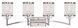 Grammercy 4 Light 33 inch Brushed Nickel Bath Vanity Wall Light