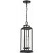 Aspen 4 Light 6.5 inch Matte Black Outdoor Pendant
