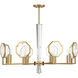 Leighton 8 Light 36 inch Warm Brass Chandelier Ceiling Light