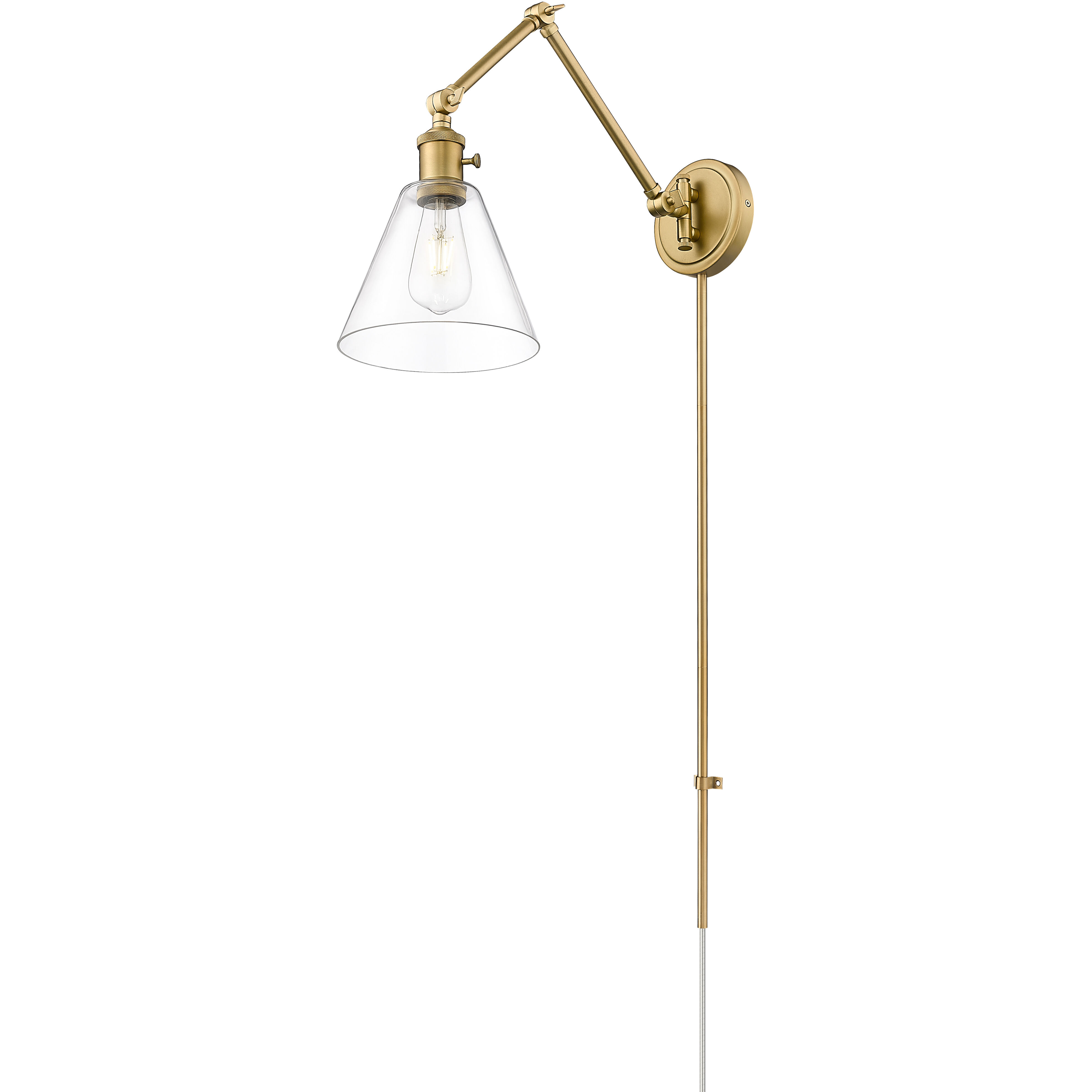 Gayson 1 Light 7.75 inch Rubbed Brass Wall Sconce Wall Light