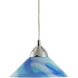 Refraction LED 7 inch Polished Chrome Mini Pendant Ceiling Light