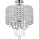 Elise 4 Light 14 inch Chrome Flush Mount Ceiling Light