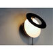 Orbital LED 23 inch Black and White ADA Wall Sconce Wall Light