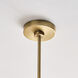 Drew & Jonathan Liouet Pendant Ceiling Light in Satin Brass, Small