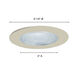 Signature Satin Chrome Recessed Lighting Trim