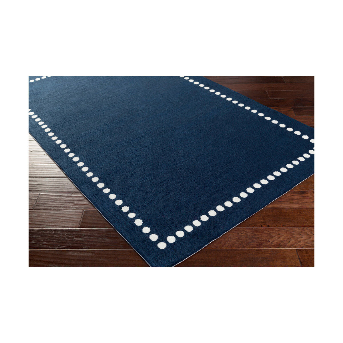 Abigail 95 X 29 inch Navy/Cream Rugs, Polyester