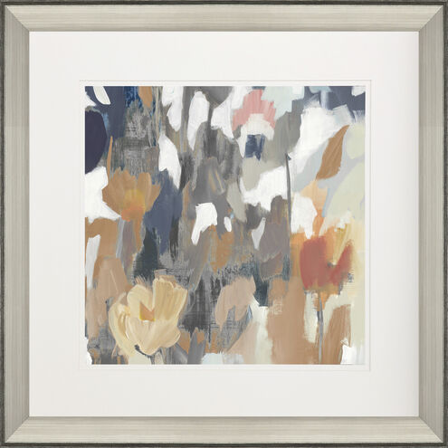 Florals Collection Blue Framed Art