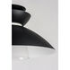 Nordic 1 Light 14.25 inch Black Single Pendant Ceiling Light