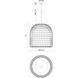 Alora Mood Bondi 1 Light 20.13 inch Matte Black Pendant Ceiling Light
