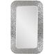 Olmstead 39.38 X 25.63 inch Hammered Silver Mirror